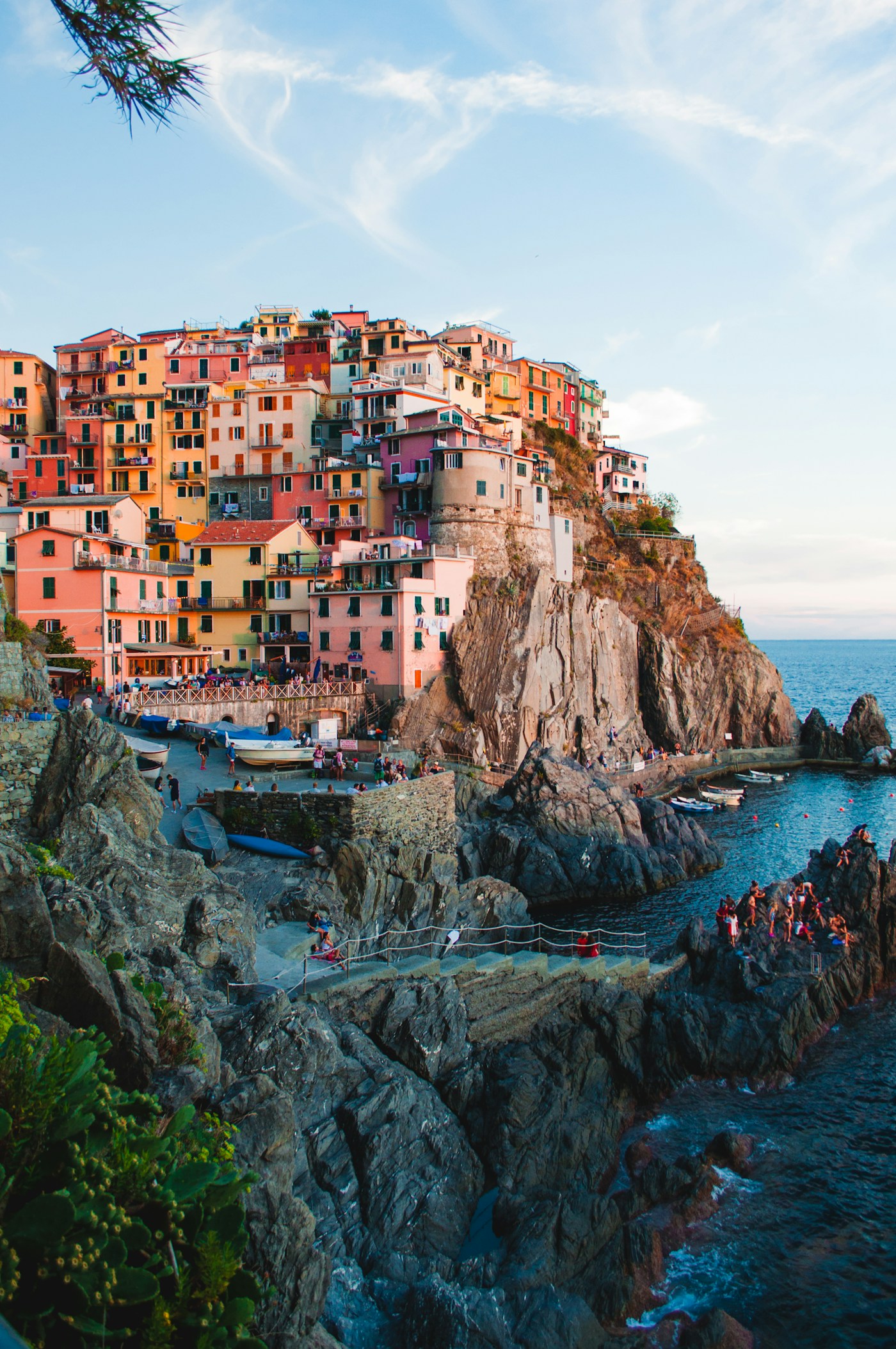 Colourful coastal houses in Manarola, Cinque Terre, Italy